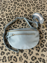 Tas "Buidel" lichtblauw/goud